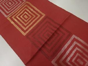 枡模様織出し名古屋帯